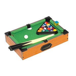 34.5 cm Wood-Grain Tabletop Mini Pool Table